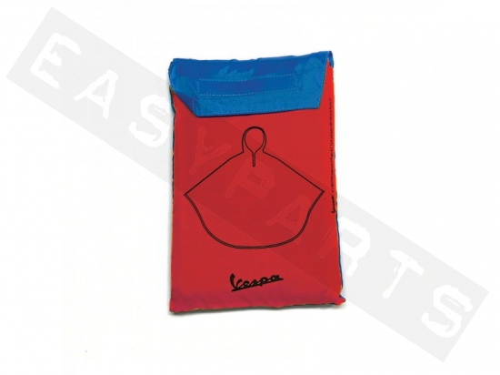 Poncho VESPA 'The Secret of Happiness is Freedom' Blauw